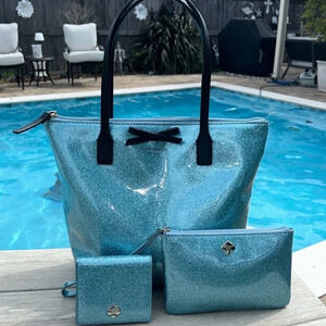 KATE SPADE TOTE, WALLET and WRISTLET